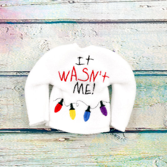 It Wasn't Me Elf Sweater
