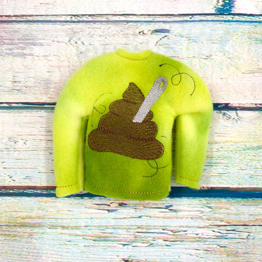 Poop Stirrer Elf Sweater