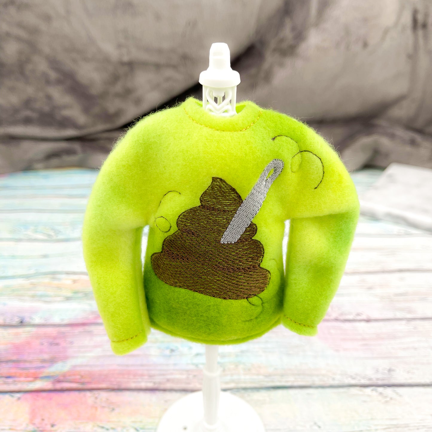 Poop Stirrer Elf Sweater
