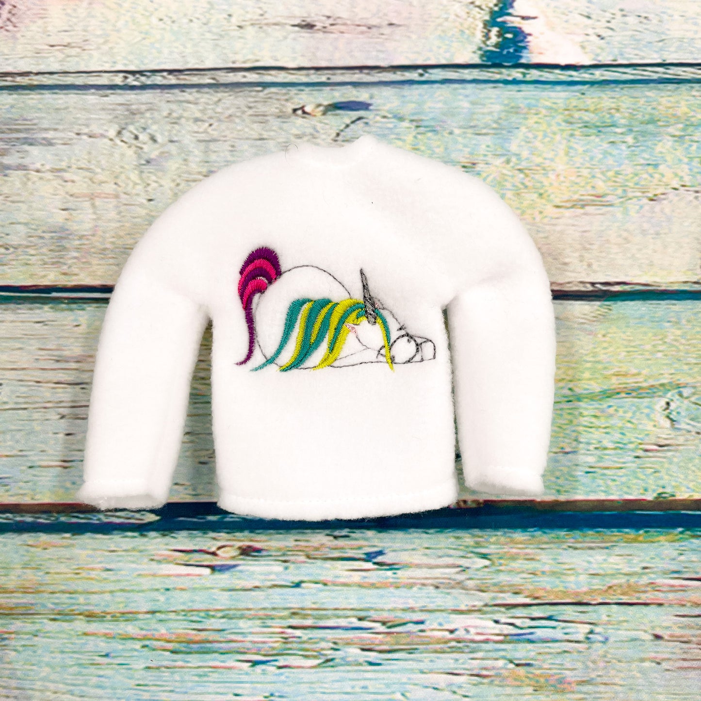 Sleeping Unicorn Elf Sweater