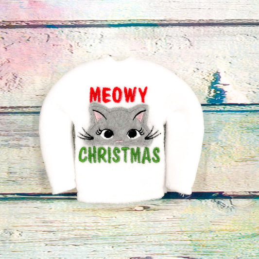 Meowy Christmas Elf Sweater